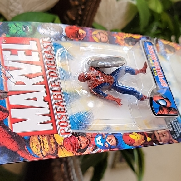 New 2005 Marvel Posable  Diecast web Sheild Spider-man Figure Toy Biz - Picture 1 of 10